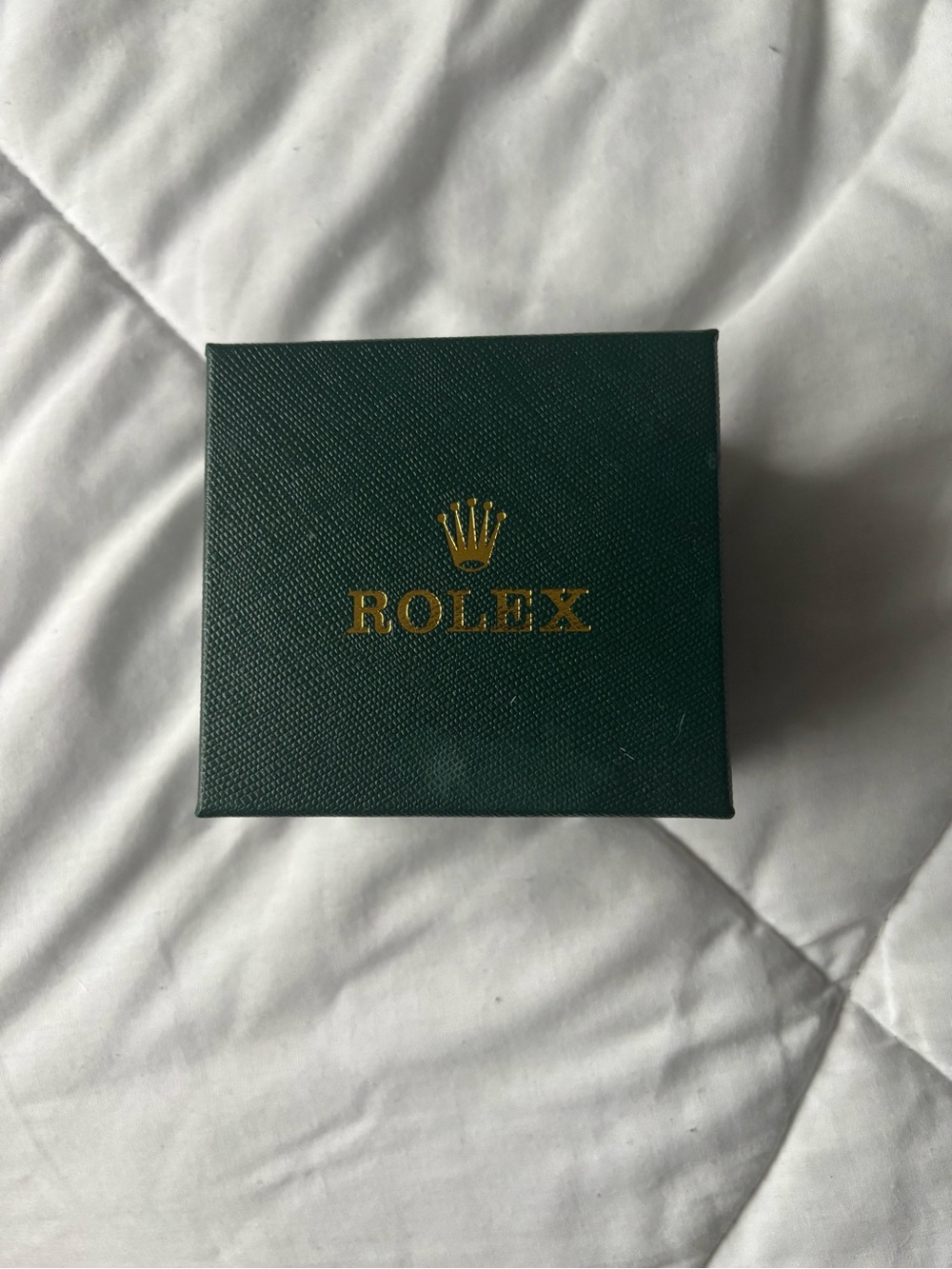 Rolex Green Box with Gold Logo
